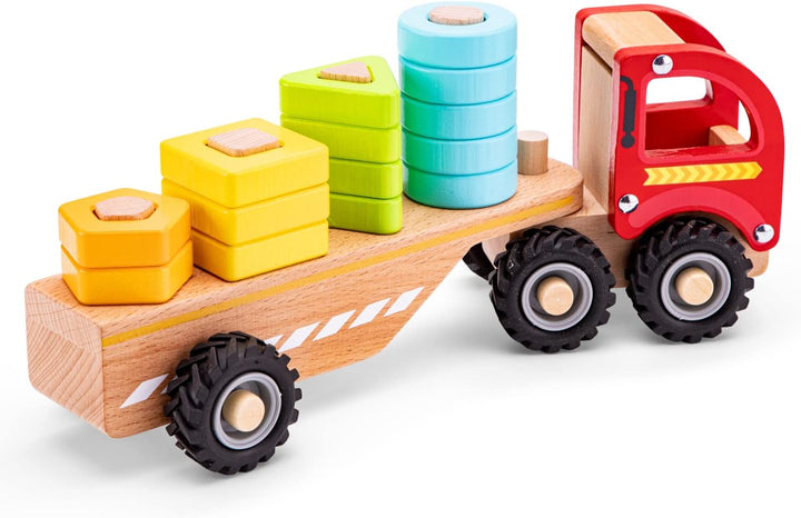 New Classic Toys Truck mit Formen, 11965 Formsortierwagen, Formsortierwagen