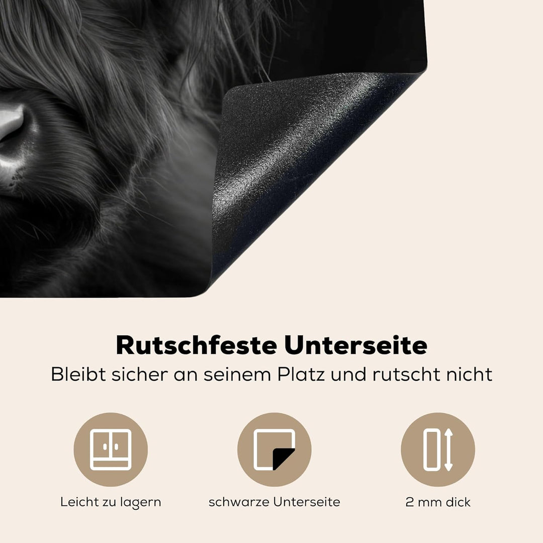 Herdabdeckplatte 70x52 cm Einteilig Induktionsmatte Küche Abdeckung Ceranfeld Herd Abdeckplatte Deko