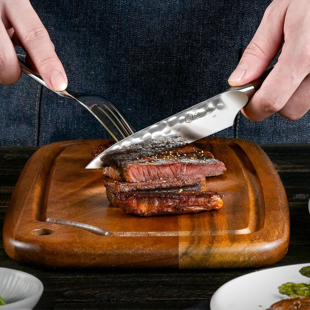 Sunnecko Steakmesser Set 6 teilig Steakmesser Set 6-teilig, Steakmesser Set 6-teilig