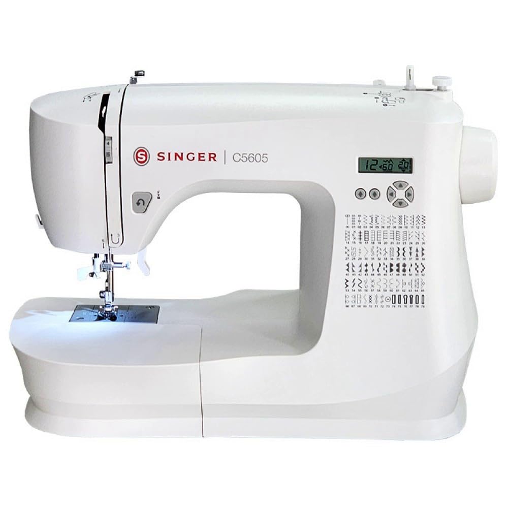 SINGER C5605 Macchina per cucire elettronica, punti di cucitura, elastici, ricami punti decorativi,a