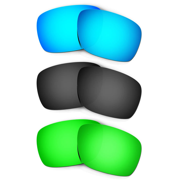 HKUCO Plus Replacement Lenses For Oakley Turbine - 3 pair Combo Pack