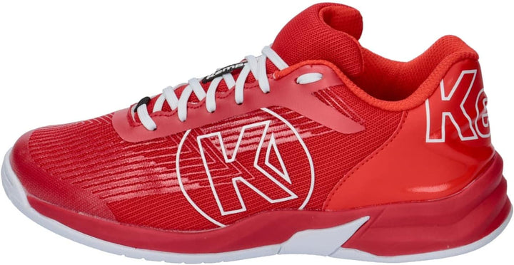 Kempa Unisex Attack Three 2.0Handballschuhe, Sportschuhe, Turnschuhe 44.5 EU Rot, 44.5 EU Rot