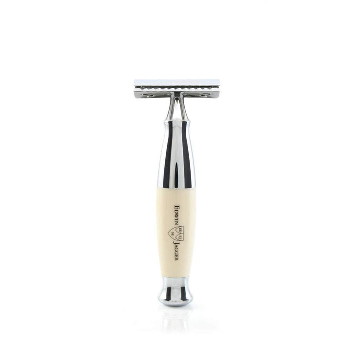 Edwin Jagger Diffusion 36 Series Rasierhobel, doppelseitig, elfenbeinfarben Ivory (Imitat), Ivory (I