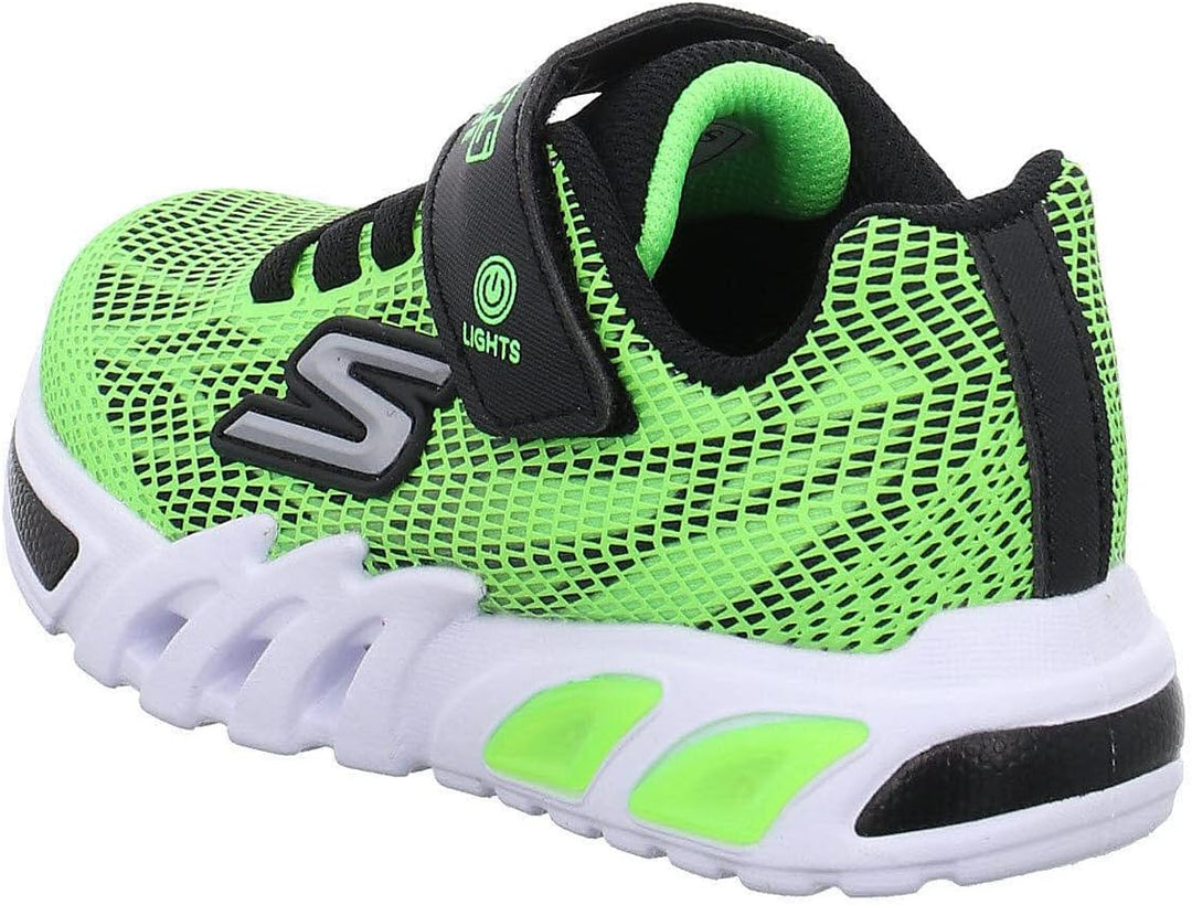 Skechers Kid Master-Artikel Flex Glow Elite blau, 28 EU Lime Synthetic Black Trim