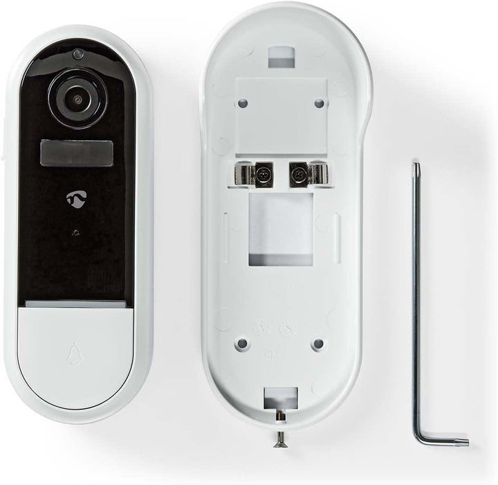 Nedis WIFICDP30WT Smartlife Video-Türsprechanlage | Wi-Fi | Batteriebetrieben/Trafo | Android™ / IOS