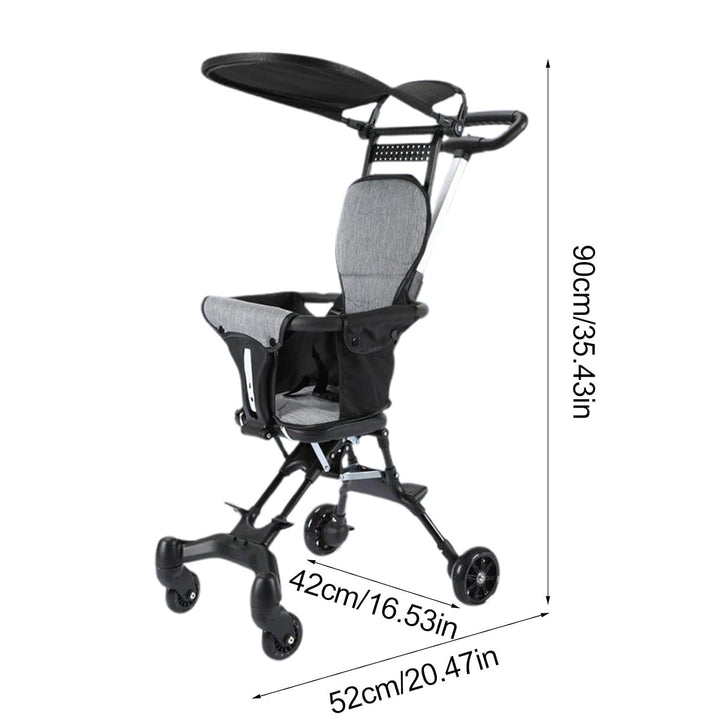 Stroller for Airplane Travel, Easy-Collapse Toddler Stroller, Travel Toddler Stroller for Families,