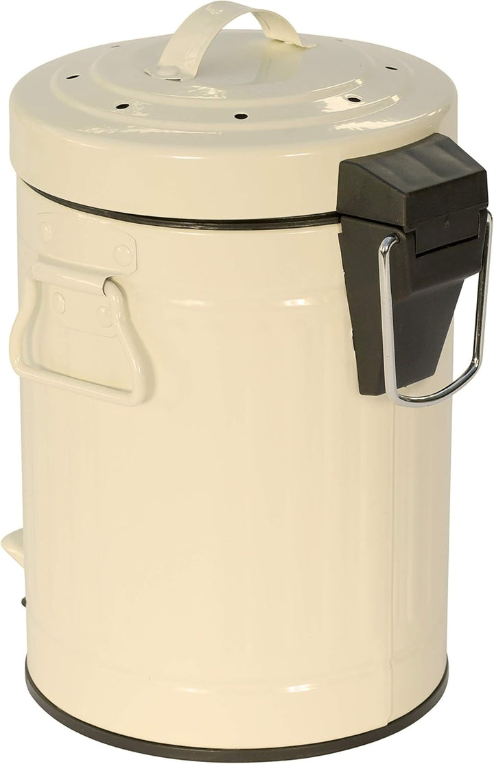 KitchenCraft Pedal betriebener Mini-Küchen-Kompostbehälter, 3 Liter