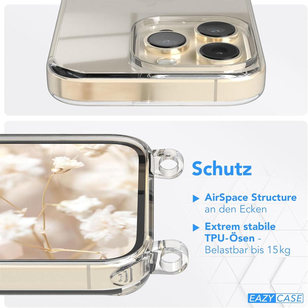 EAZY CASE Handykette - Verstellbares Taschenband kompatibel mit iPhone 14 Pro, Schulterriemen, Handy