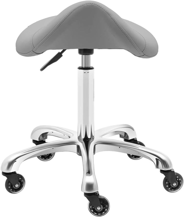 Physa York Dark Gray Sattelhocker - Ergonomischer Sattelhocker mit Polsterung - Büro Rollhocker - 15