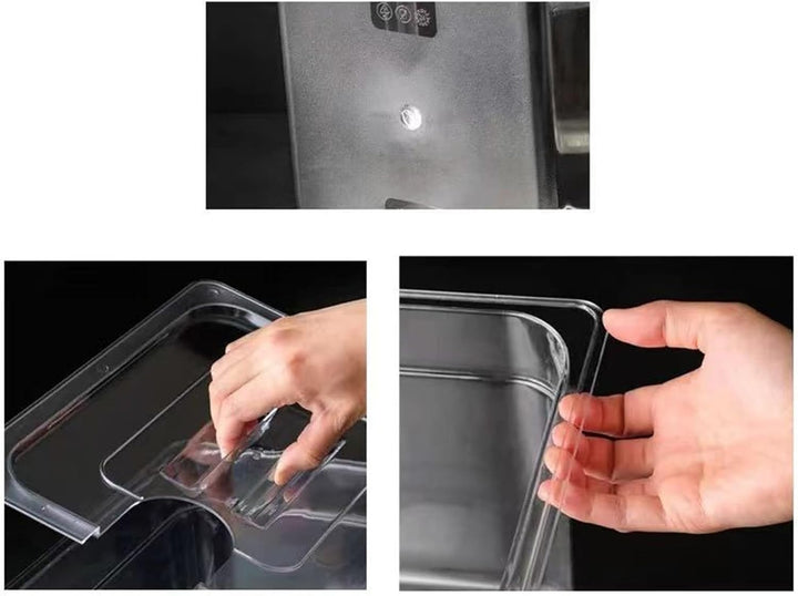 Sous-Vide-Behälter, transparente Tauchkochbox mit luftdichtem Deckel, hitzebeständiger Wassertank fü
