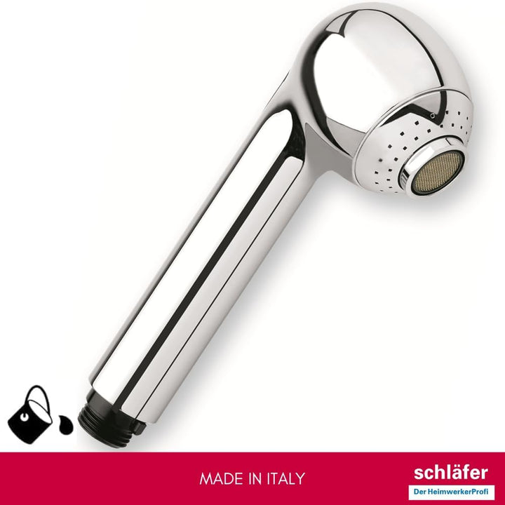 Schläfer 38100012 | Ersatz-Auszieh-Handbrause für Universalarmatur G 1/2, ausziehbarer Dusch-Spültis