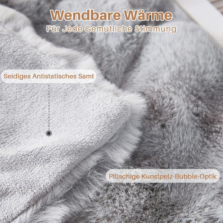 Kuscheldecke Kaninchen Plüsch Decke Super Soft Wohndecke Dick 1000 G/M² Flanell Decke Couchdecke War