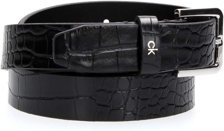 Calvin Klein CK Must Croc Fix Belt 2.5 W90 Black