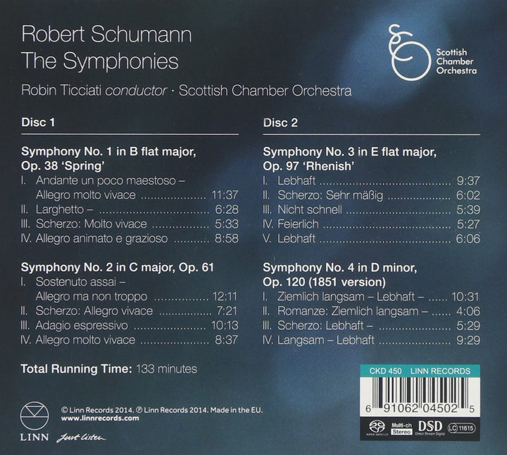 Die Sinfonien, Audio-CD