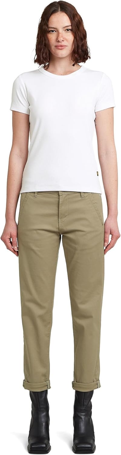 G-Star Damen Kate Boyfriend Chino 23W / 28L Grün (Ensis Green D25257-c105-6057), 23W / 28L Gr&amp;