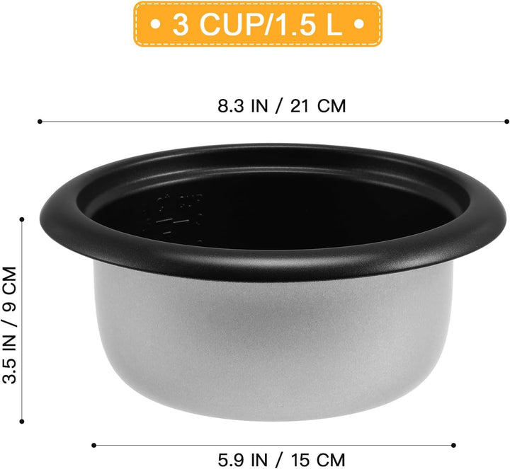 Antihaftbeschichteter Innentopf aus Aluminiumlegierung 1,5l für Reiskocher Ersatztopf Verschleissfes