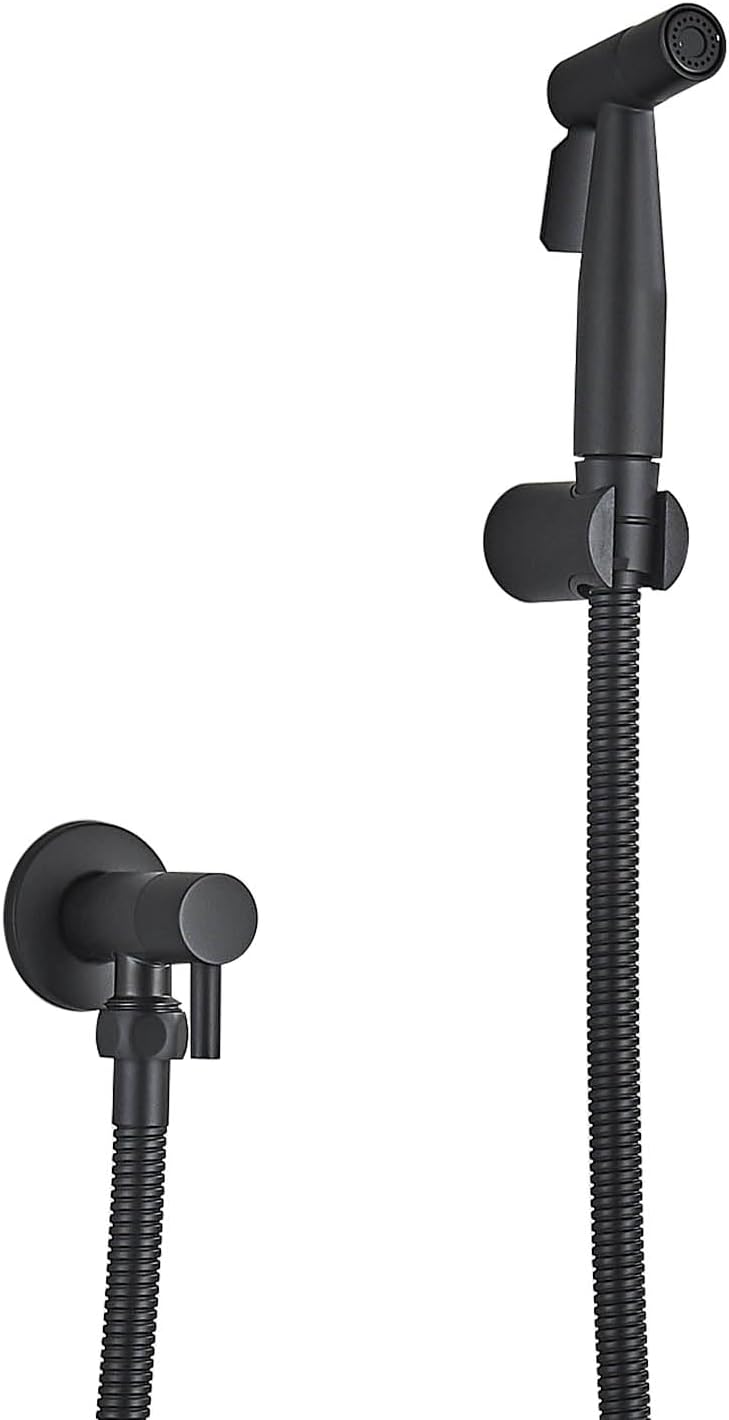 Bidet Handbrause Sprühkopf mit Handbrause Schlauch und Halter Bidet Dusche für Standard G1/2 Anschlu