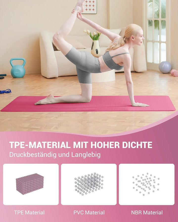 Good Nite Yogamatten Für Frauen Rutschfeste Strukturierte Oberflächen Gymnastikmatte Yoga Matte Dick