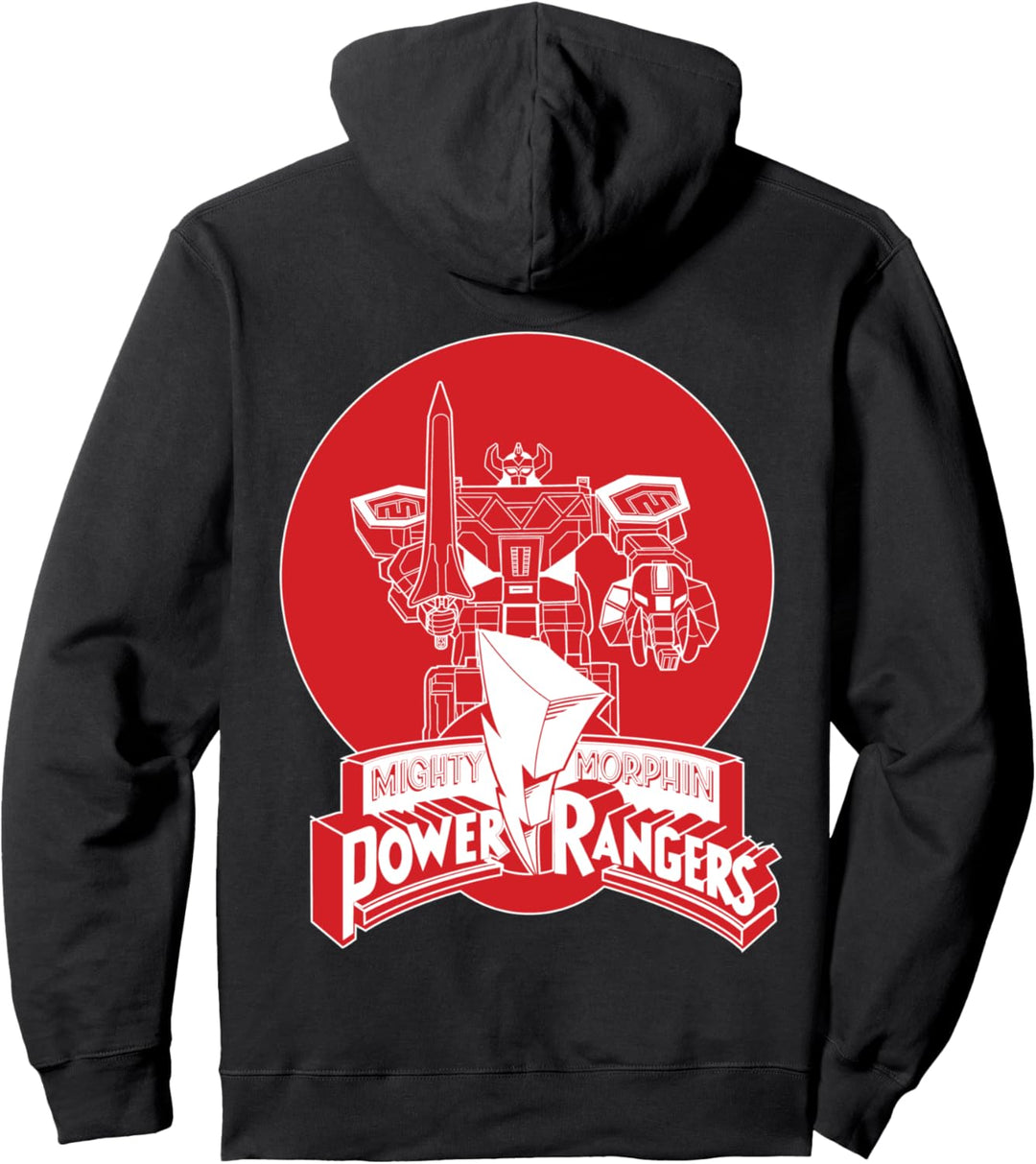 Power Rangers Logo Megazord Circle Pullover Hoodie