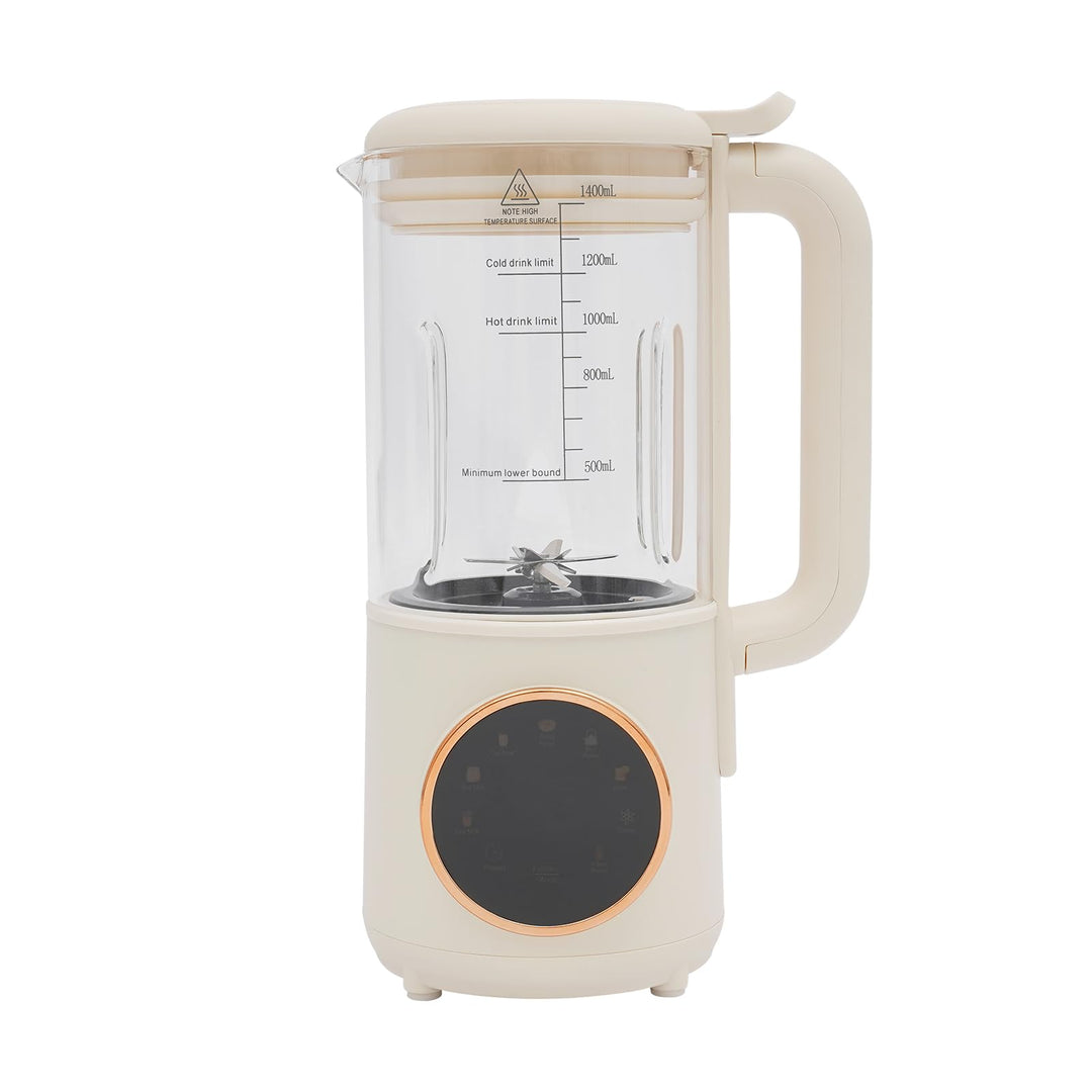 Nussmilchmaschine Pflanzenmilchbereiter, 1.4L Sojamilchmaschine mit Timer &amp; Warmhaltefunktion, 6 Pro