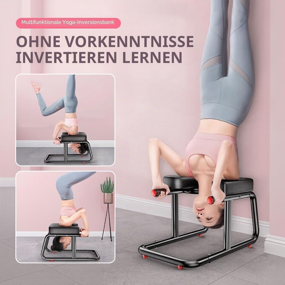 Multifunktionaler U-förmiger Hocker, 250 kg Kapazität, doppelte Armlehne, rutschfeste Yoga-Fitness-H