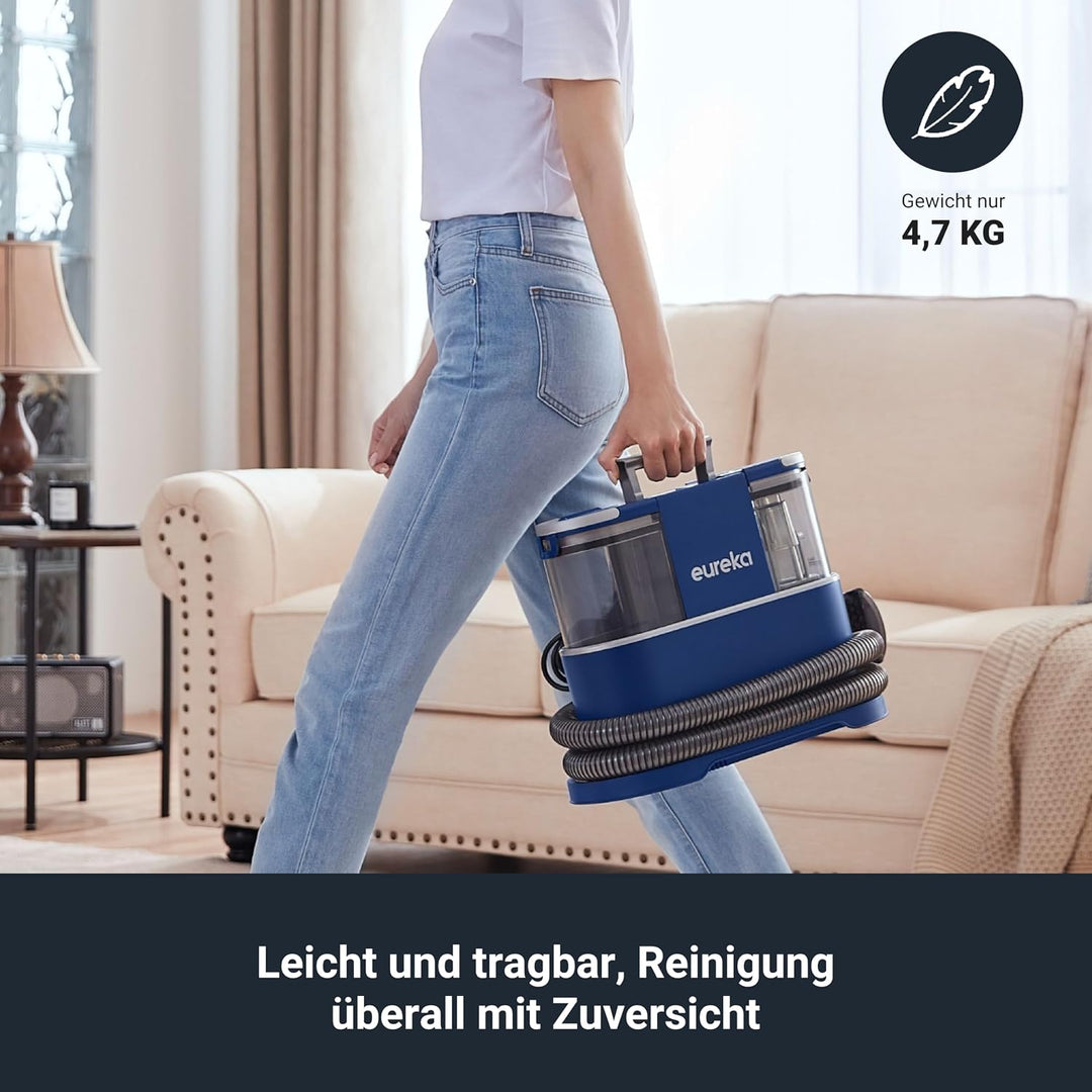 Eureka NEY100 Waschsauger, Teppichreiniger, Polsterreiniger | für Sofa, Vorleger, Polster, Auto | Na
