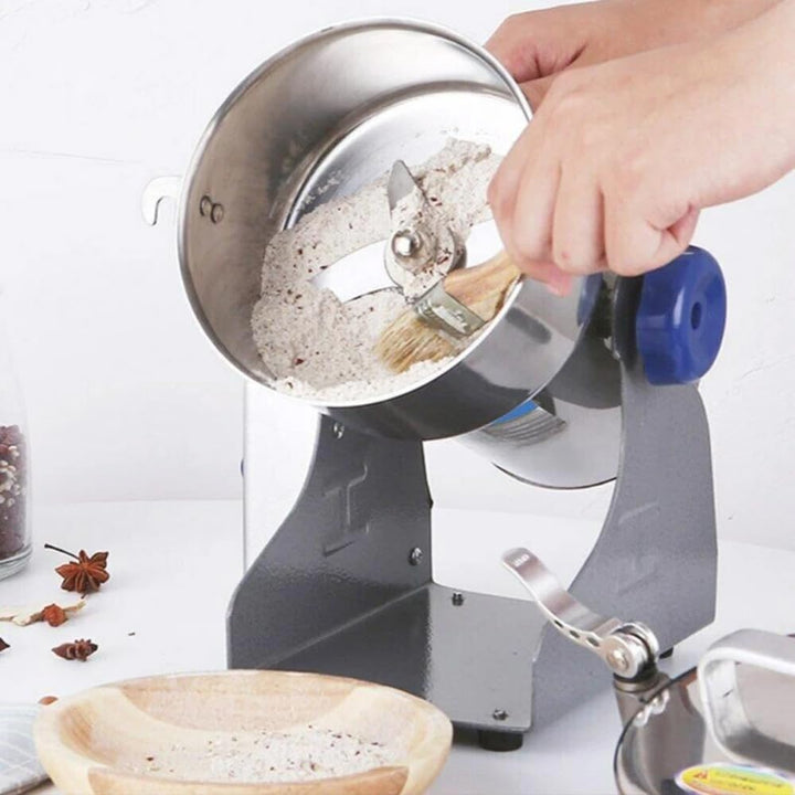 Elektrische Getreidemühle aus Edelstahl 800 g 1400 W für Haushaltküche