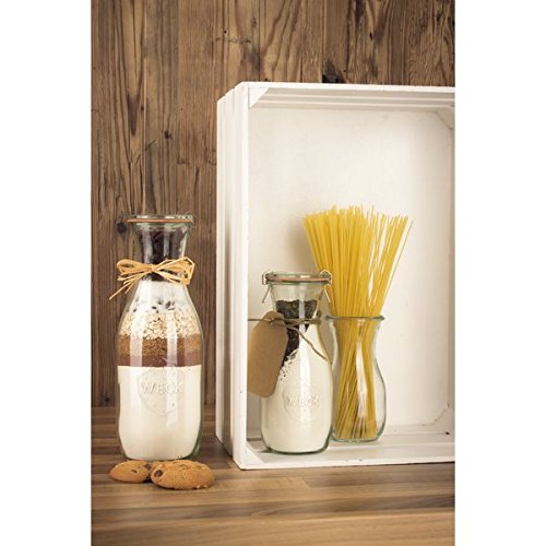 Saftflaschen mit Deckel, Einkochringen und Einweckklammern - Füllmenge: 250 ml - 4 Stück, 250 ml