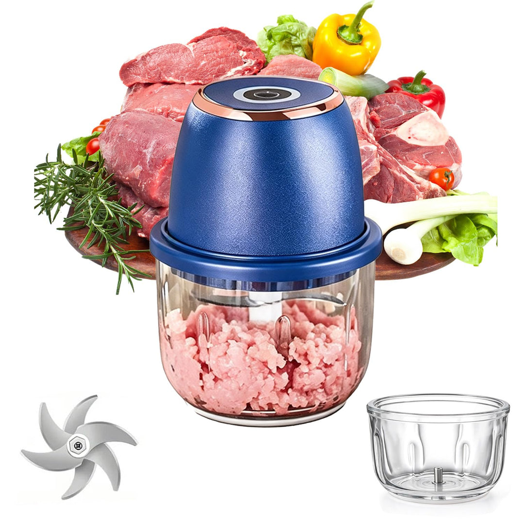 Mini Zwiebel Zerkleinerer Elektrisch 350ml Elektrischer Küchenzerkleinerer