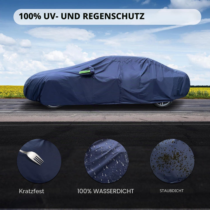 Autoabdeckplane 10 Schichten Vollgarage Autoabdeckung Vollgarage Staubdicht Wasserdicht Autohülle Au