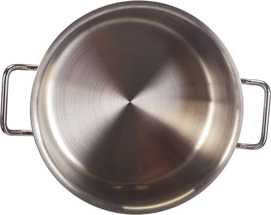 Agnelli Casserole haute en acier inoxydable 18/10 pour feux à induction 24 cm, 24 cm