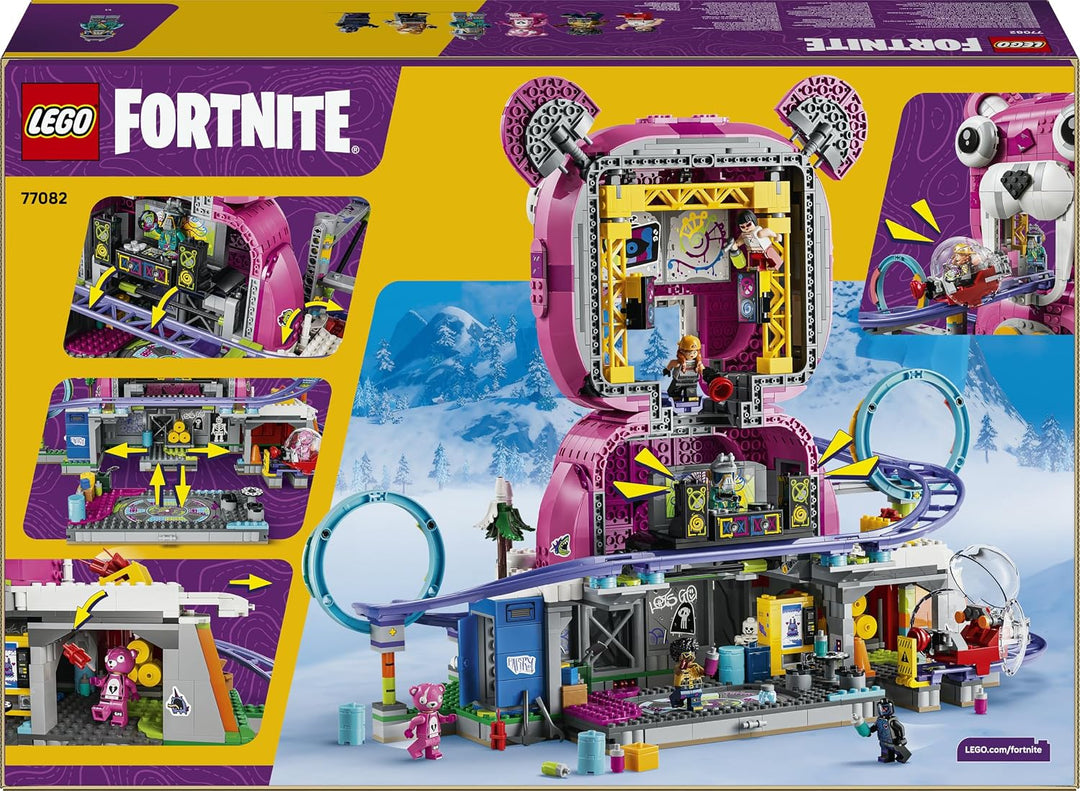 LEGO Fortnite Rave Cave - Interaktives Spielzeug mit Freizeitpark-Modell und 6 Minifiguren - Zimmerd