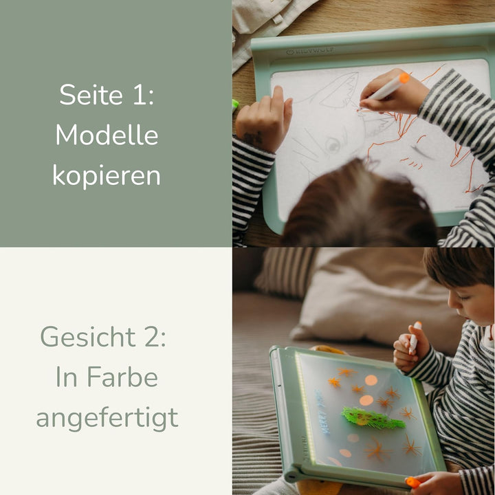 KIDYWOLF Zeichentablet 2-in-1 Professionelles Design