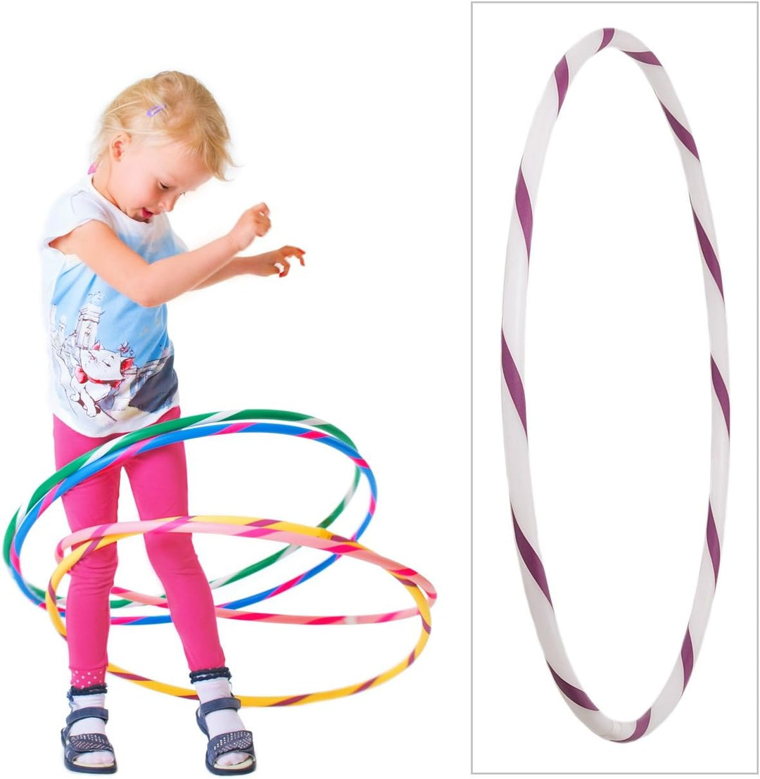 HOOPOMANIA Bunter Kinder Hula Hoop [Ø60cm - Ø80cm] Hula Hoop für Kinder in vielen Farben Ø70cm Weiss