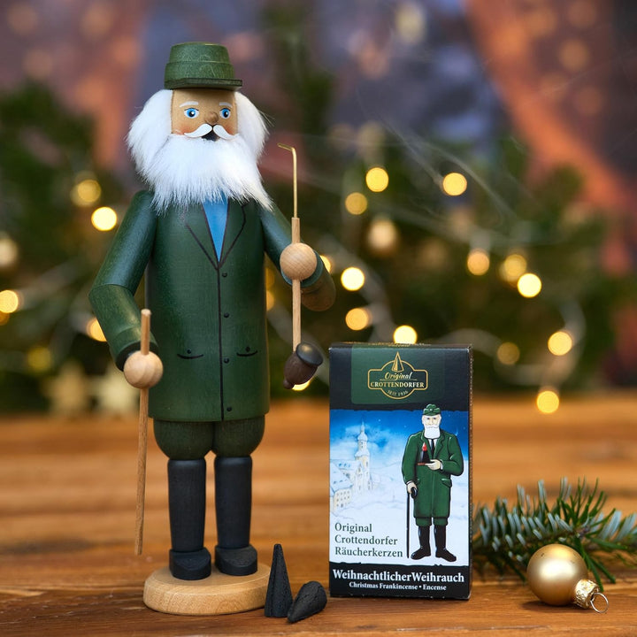 Crottendorfer Räucherkerzen Weihnachtlicher Weihrauch 10er Pack (10 x 24 Stück) – Kräftiger Weihrauc