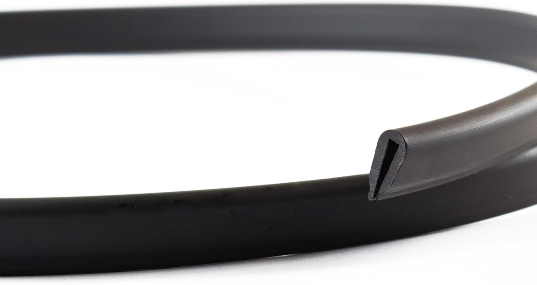 EUTRAS [100m] Kantenschutz KSO4005 schwarz 1,3 mm – schützt und entschärft Kanten – für Bleche – per