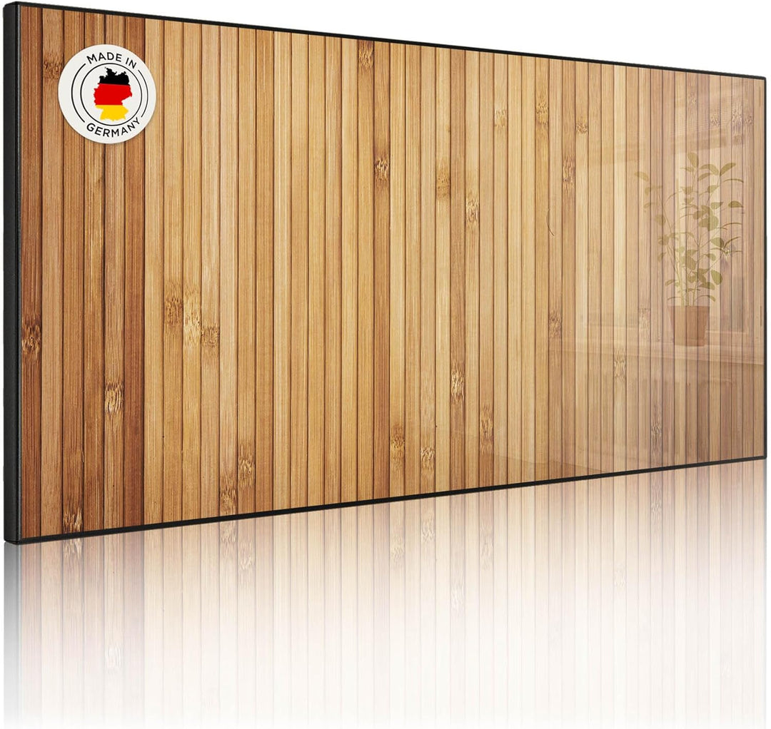 banjado Magnettafel schwarz 78 x 37cm / Magnetwand Metall/Magnetpinnwand als Memoboard/Pinnwand Magn