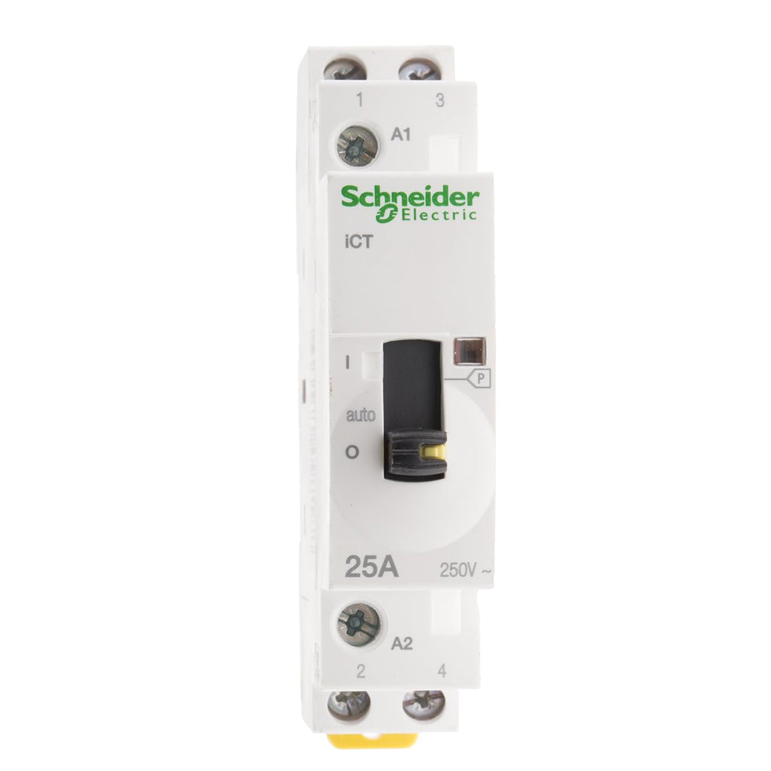 Schneider Electric - Acti9, iCT Schalter mit manueller Bedienung, 25 A, 2 NO, 230 – 240 VCA – A9C257