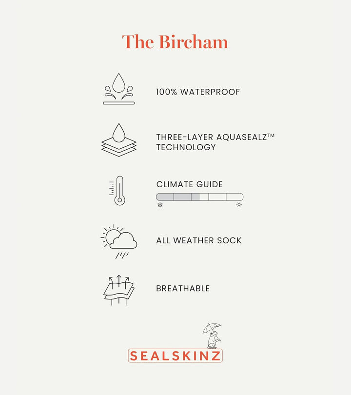 SealSkinz Unisex Bircham Socke (1er Pack), Grün