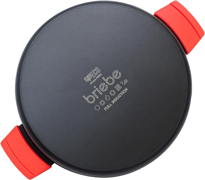 briebe Black Titanium Kochtopf für die Küche, Induktion, Antihaftbeschichtung, Titan, 28 cm, Alumini