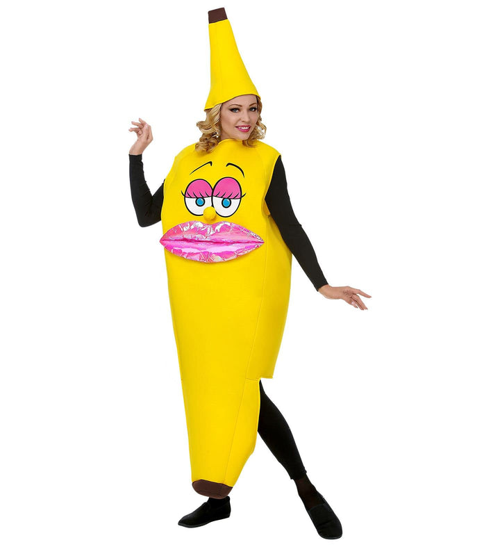 "MISS BANANA" (Overalls, Headpiece) - (One Size Fits Most Adult) Einheitsgrösse, Einheitsgrösse