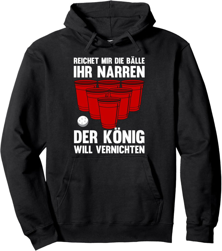 Biert-shirt Schnaps Saufen Reichet mir die Bälle ihr Narren Pullover Hoodie