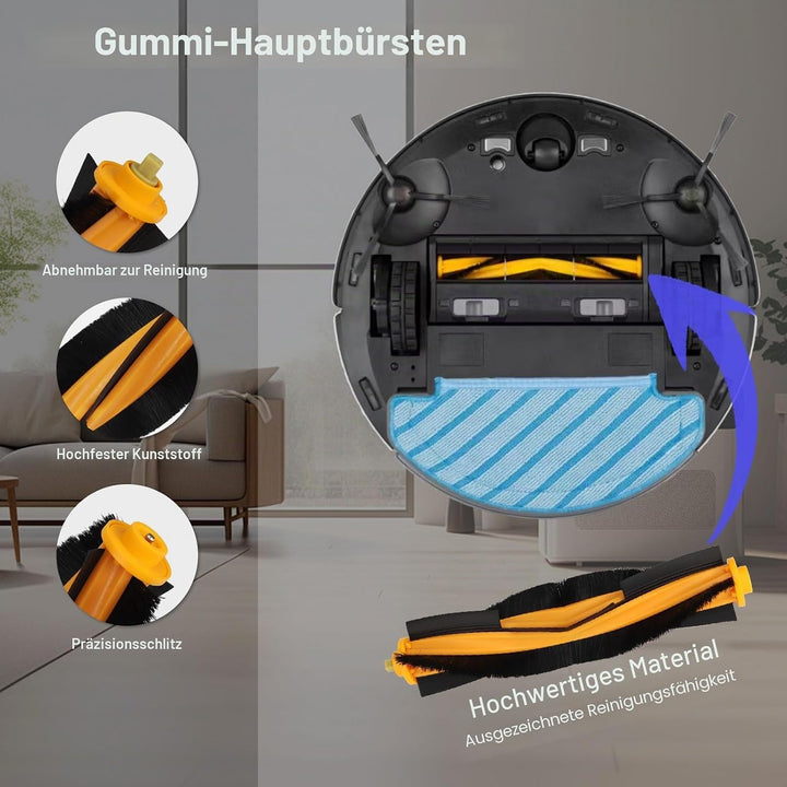 Feilifan Zubehör-Set für ECOVACS DEEBOT N10 PLUS/ T9+/ N8 PRO+/ N8+/ T8AIVI+/ T8+ Saugroboter, 19-te