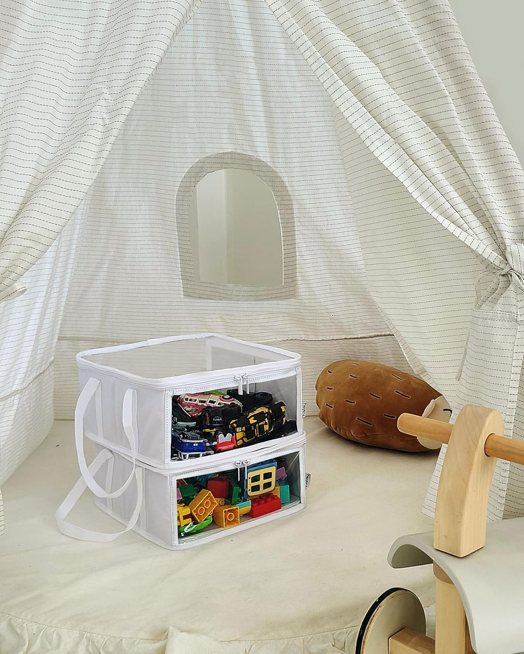 holay 2er-Packung Aufbewahrung Behälter PVC Boxen with Transparent Deckel &amp; Griffe - Langlebig &amp; Fal