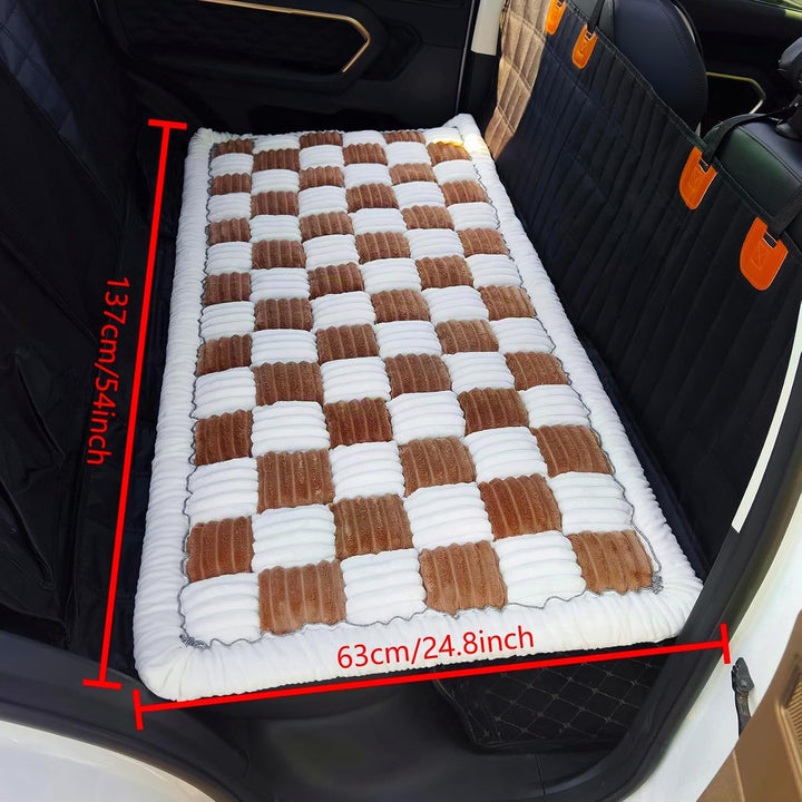 Hundematte Auto Rückbank 63×137 cm – Maschinenwaschbar, rutschfeste Hundedecke fürs Auto, Dicke PP-W