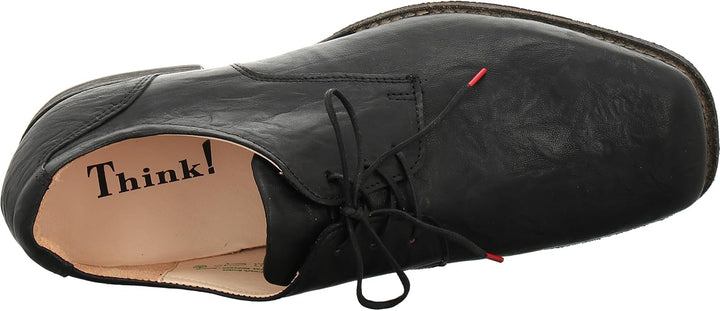 Think Guru Herren Derby Schnürhalbschuhe 44 EU Schwarz, 44 EU Schwarz