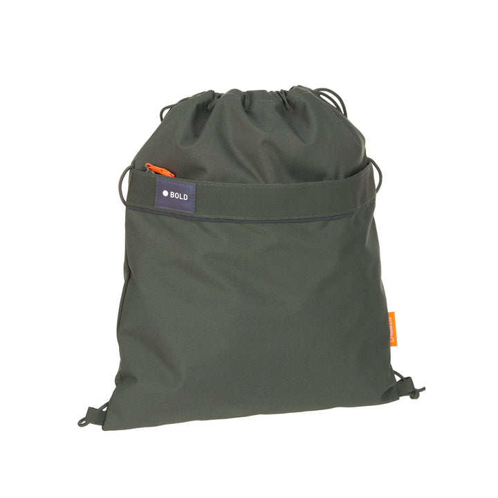 LÄSSIG Kinder Turnbeutel Sportbeutel mit Rucksackfunktion/School String Bag Bold Dark Olive, Olive
