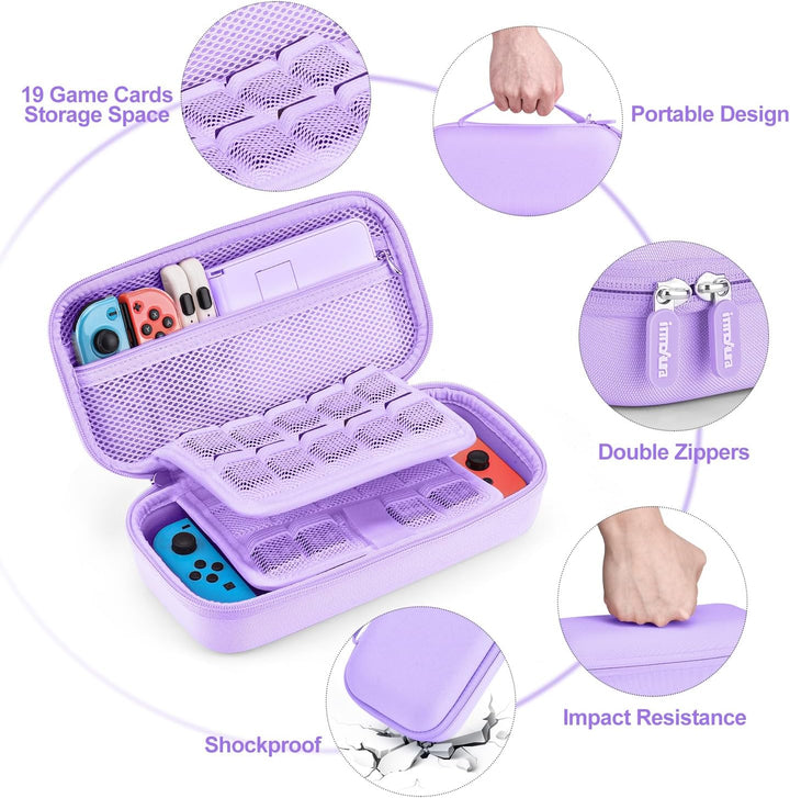 Switch Tasche für NS Switch - innoAura 18 in 1 Switch Zubehör mit Switch Hülle, Switch Hülle, Switch