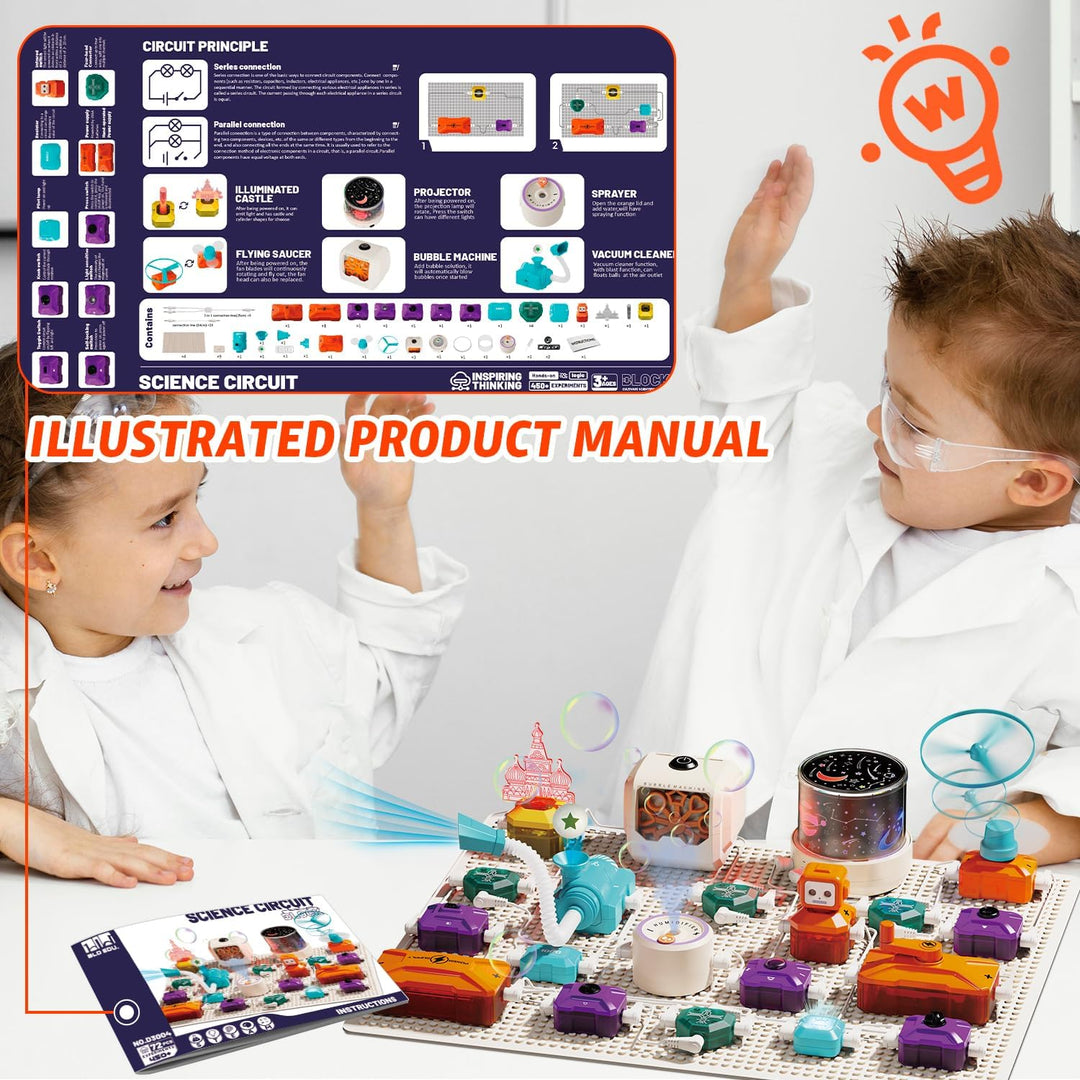 Bastelsets für Kinder, über 450 Projekte – Elektronik-Entdeckungssets, pädagogisches Elektronikspiel