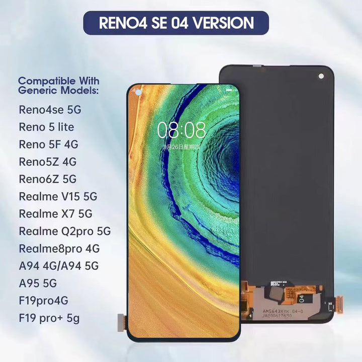 Incell Ersatzbildschirm für Realme 8 Pro/7 pro Bildschirm für Reno5 Z LCD-Display für Realme 8 4G Di